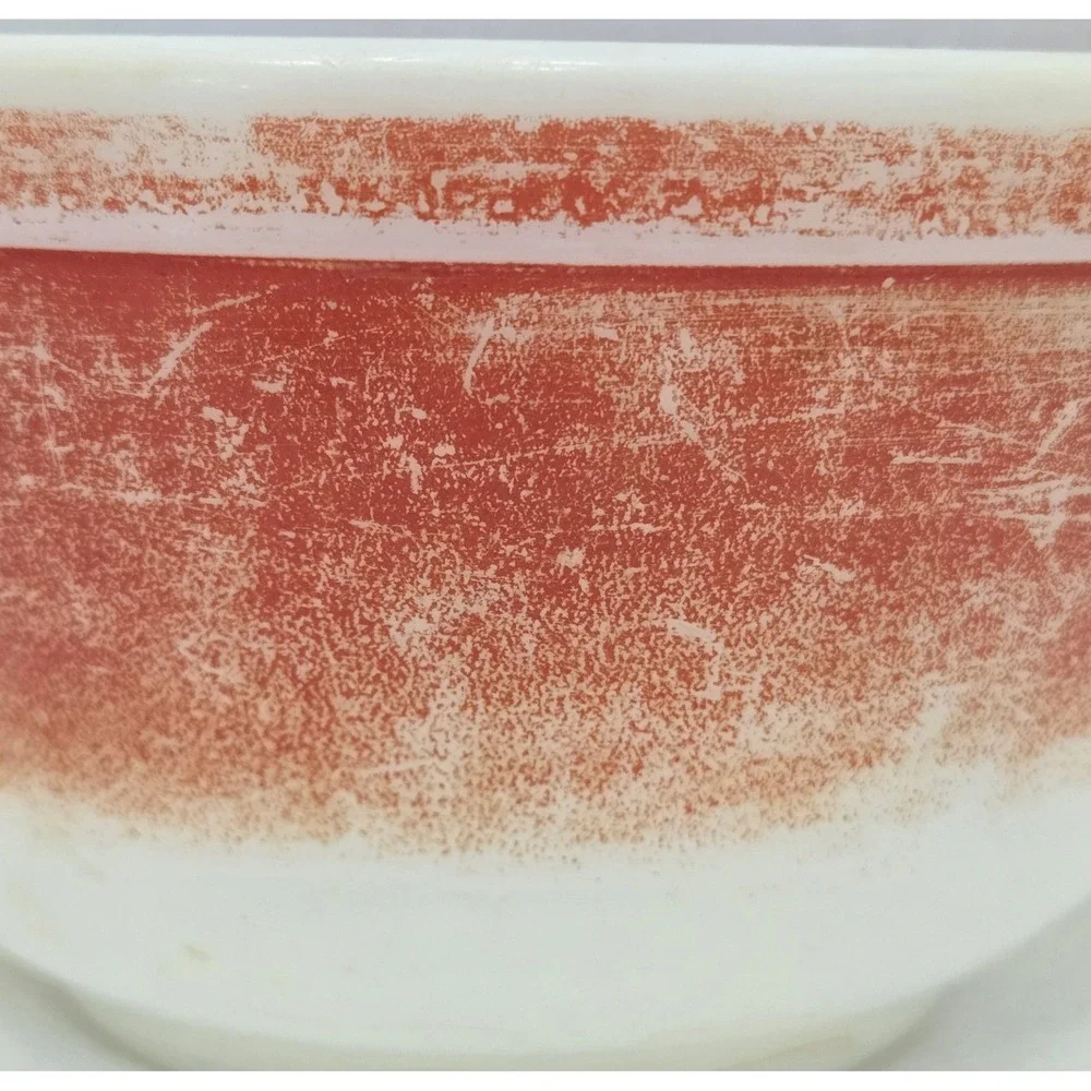 Pyrex Red #402 Vintage 1.5 Qt Mixing Nesting Bowl Rare B-13 Ovenware USA See Pic